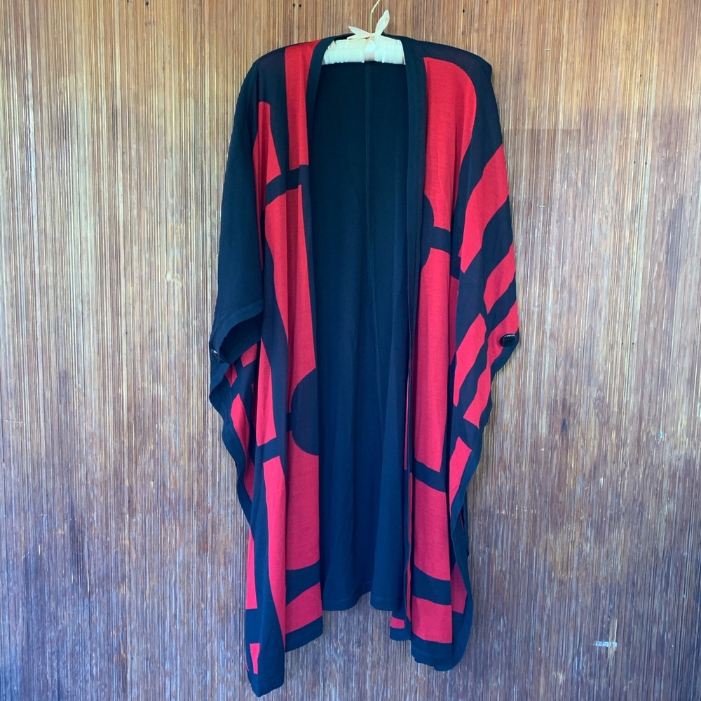 Long Patterned Cardigan